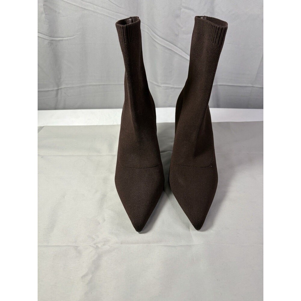 Cosy Island BelleVoyage Minimalist Pointed Toe Stiletto Ankle Boot 8.5 BROWN